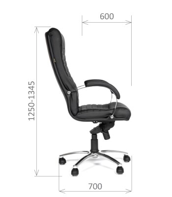 Компьютерное кресло CHAIRMAN 480 Экокожа премиум черная в Вологде - изображение 2
